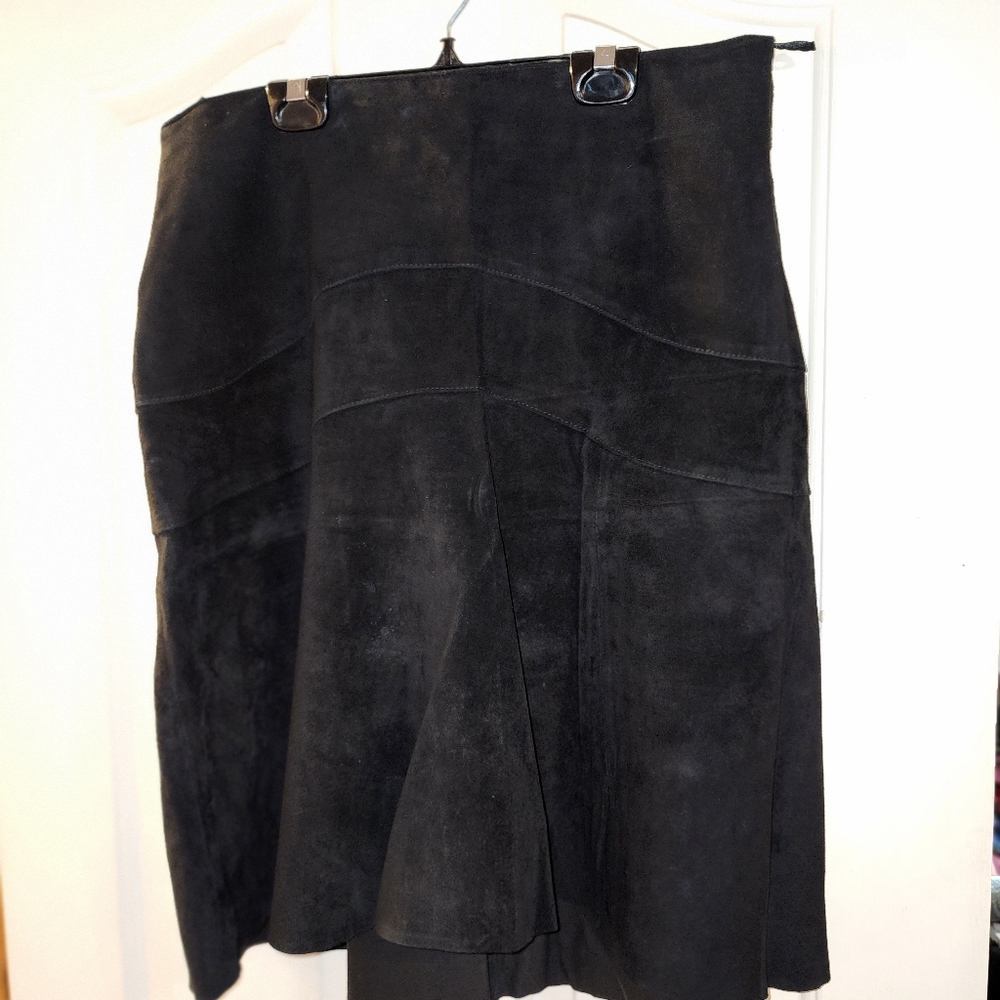 Mexx Suede hi-low skirt